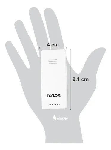 1730 - Taylor - Termómetro inalámbrico, interior exterior