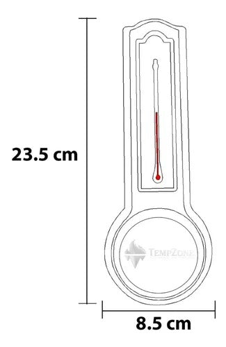 5535E - Taylor - Termohigrometro analógico para pared -30 a 50 °C