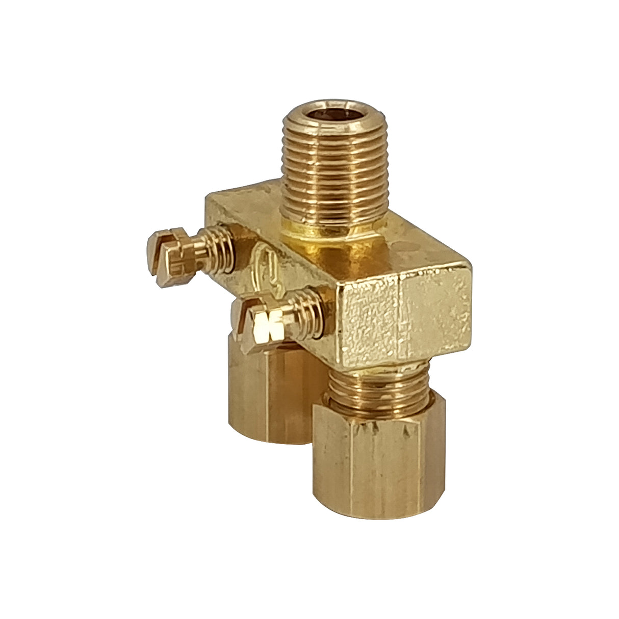 AP6-1-Alpha Brass - Valvula Piloto Dual con Ajuste de gas 3/16 CC x 3/16 CC x 1/8 -27NPT
