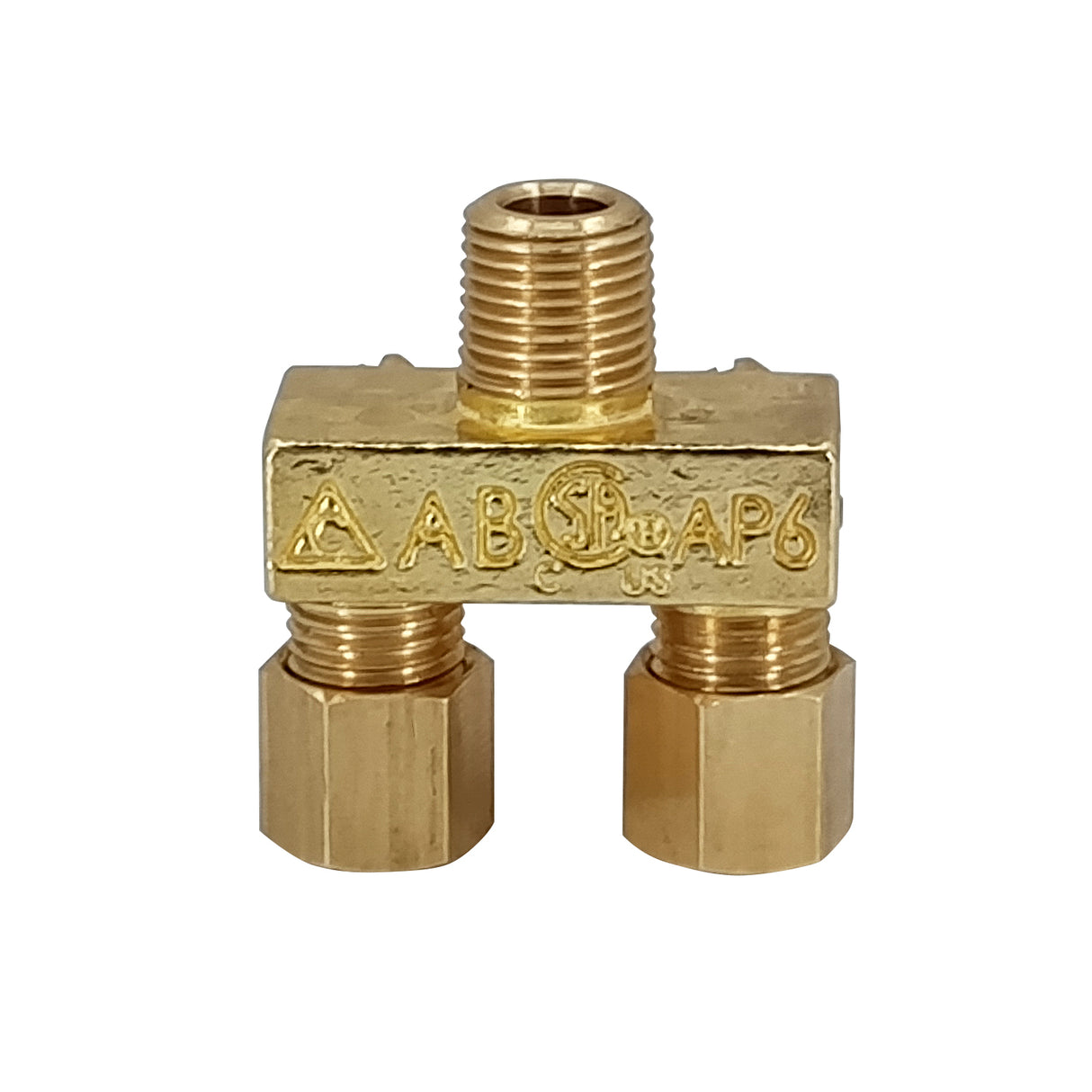 AP6-1-Alpha Brass - Valvula Piloto Dual con Ajuste de gas 3/16 CC x 3/16 CC x 1/8 -27NPT