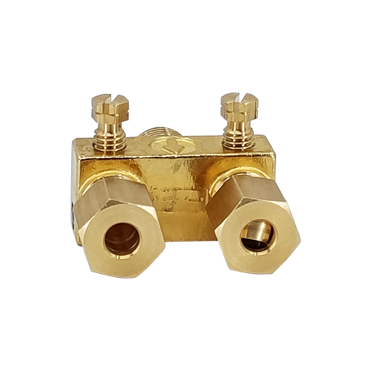 AP6-1-Alpha Brass - Valvula Piloto Dual con Ajuste de gas 3/16 CC x 3/16 CC x 1/8 -27NPT