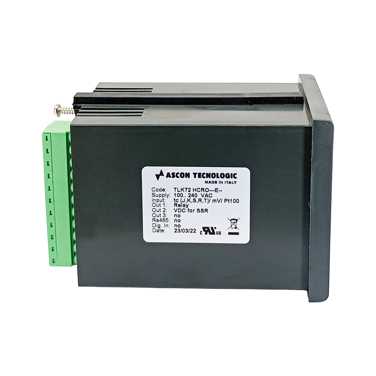 TLK72 - Coel - Control de Temperartura Ascon Tecnologic 72 * 72 mm