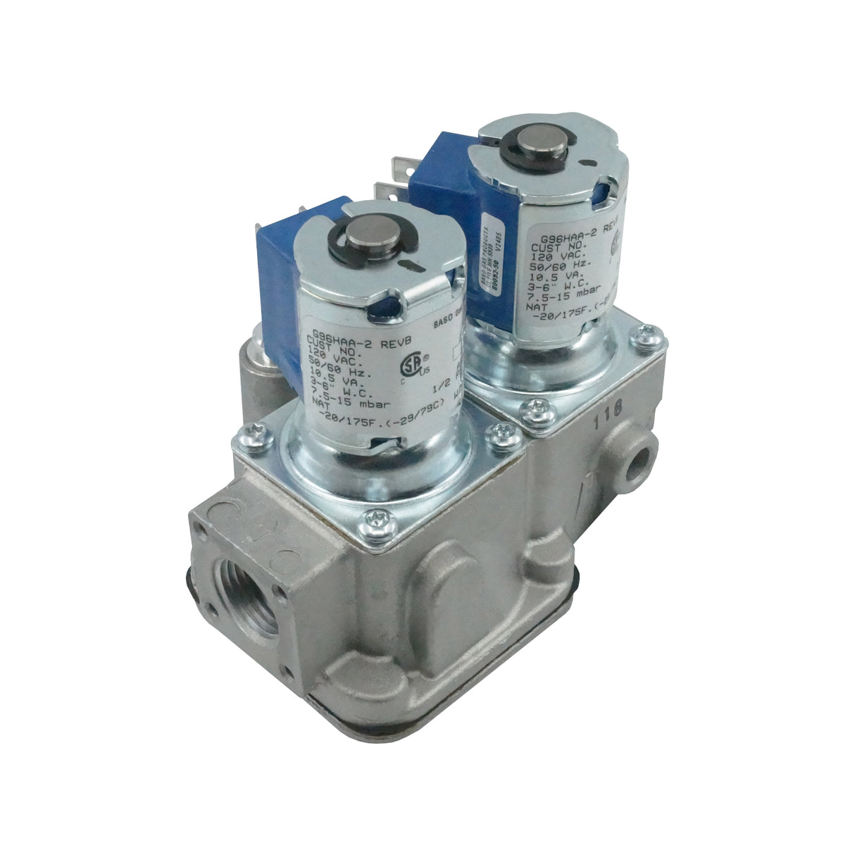 G96HAA-2C REVB - Baso - Valvula con Doble Selenoide operador Combinado y Regulador