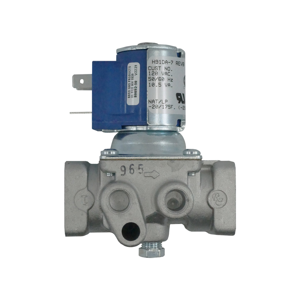 H91DA-7C REVB - Baso - Válvula Solenoide Shut-off BASOTROL ½”NPt 120 Vac
