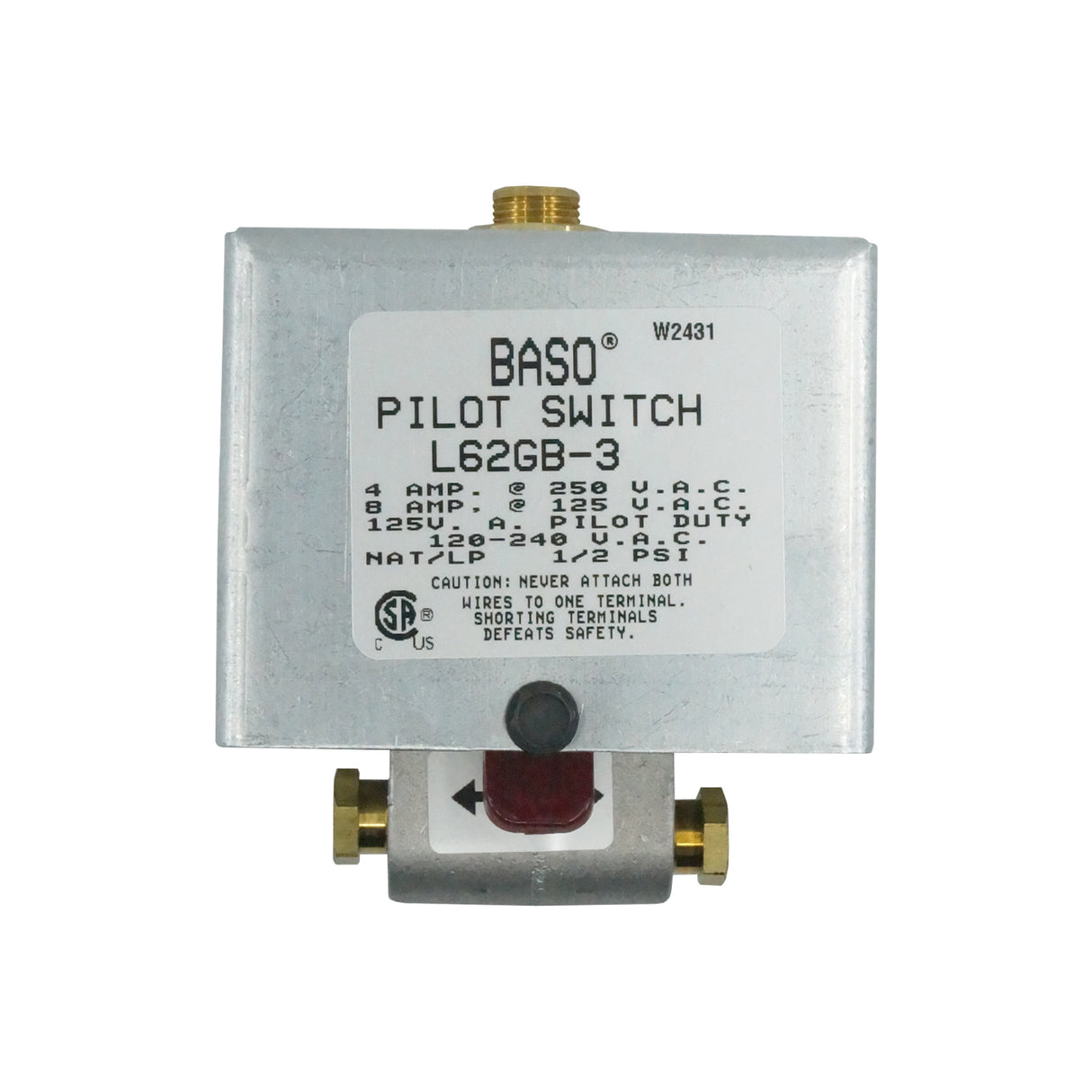L62GB-3C - Baso - Switch interruptor de flama con Valvula piloto shutoff