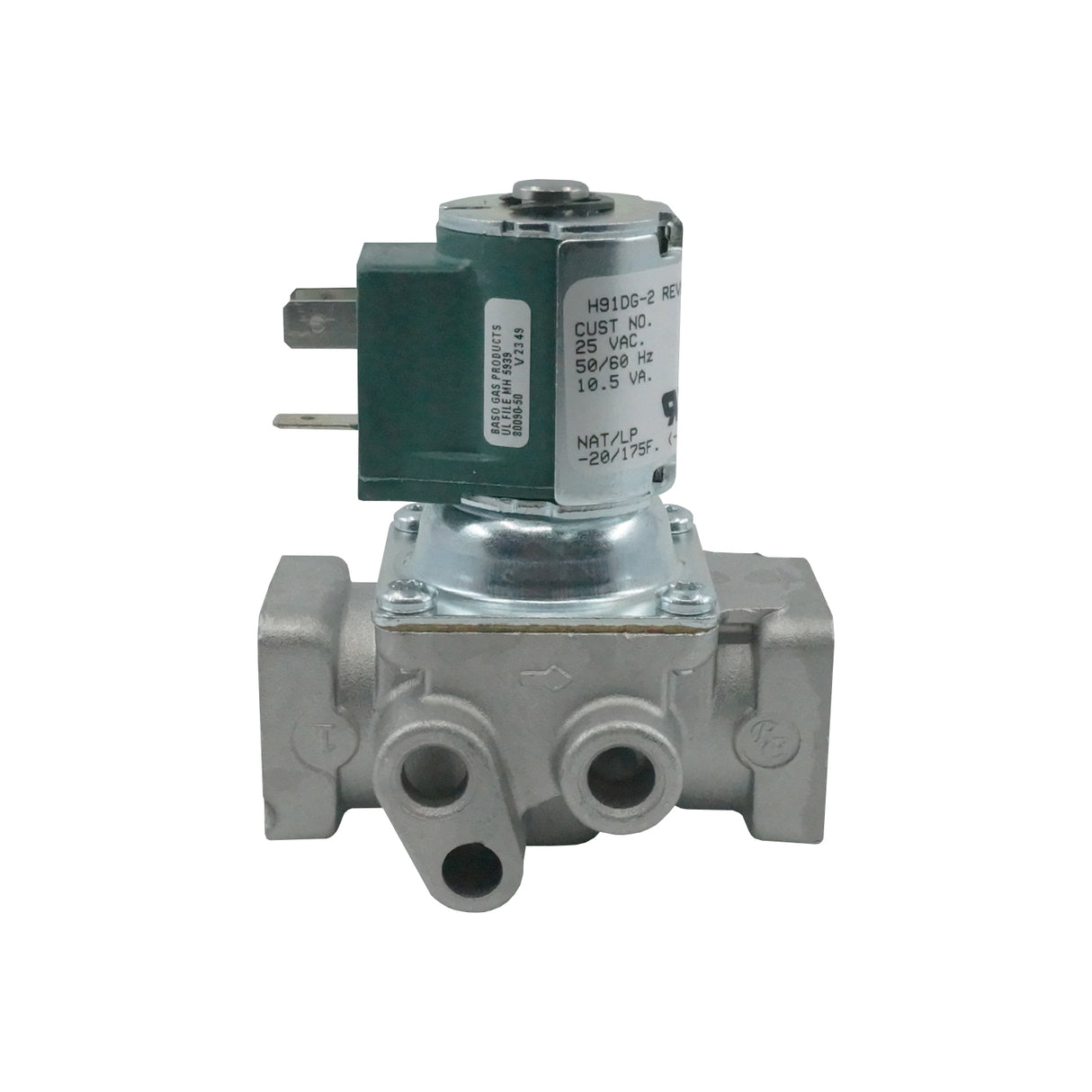 H91DG-2C REVB - Baso - Válvula Selenoide Shut-off 1/2" Npt 25V