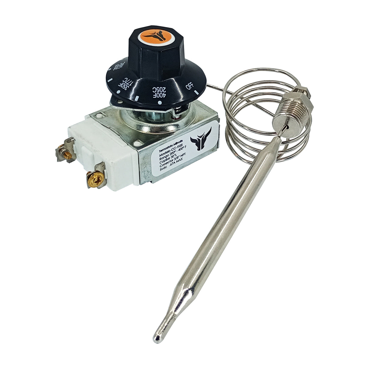 CC-1105 - Cooking Controls - Termostato Milivolts Freidora 3/8 Equiv Robertshaw Rx-2-24