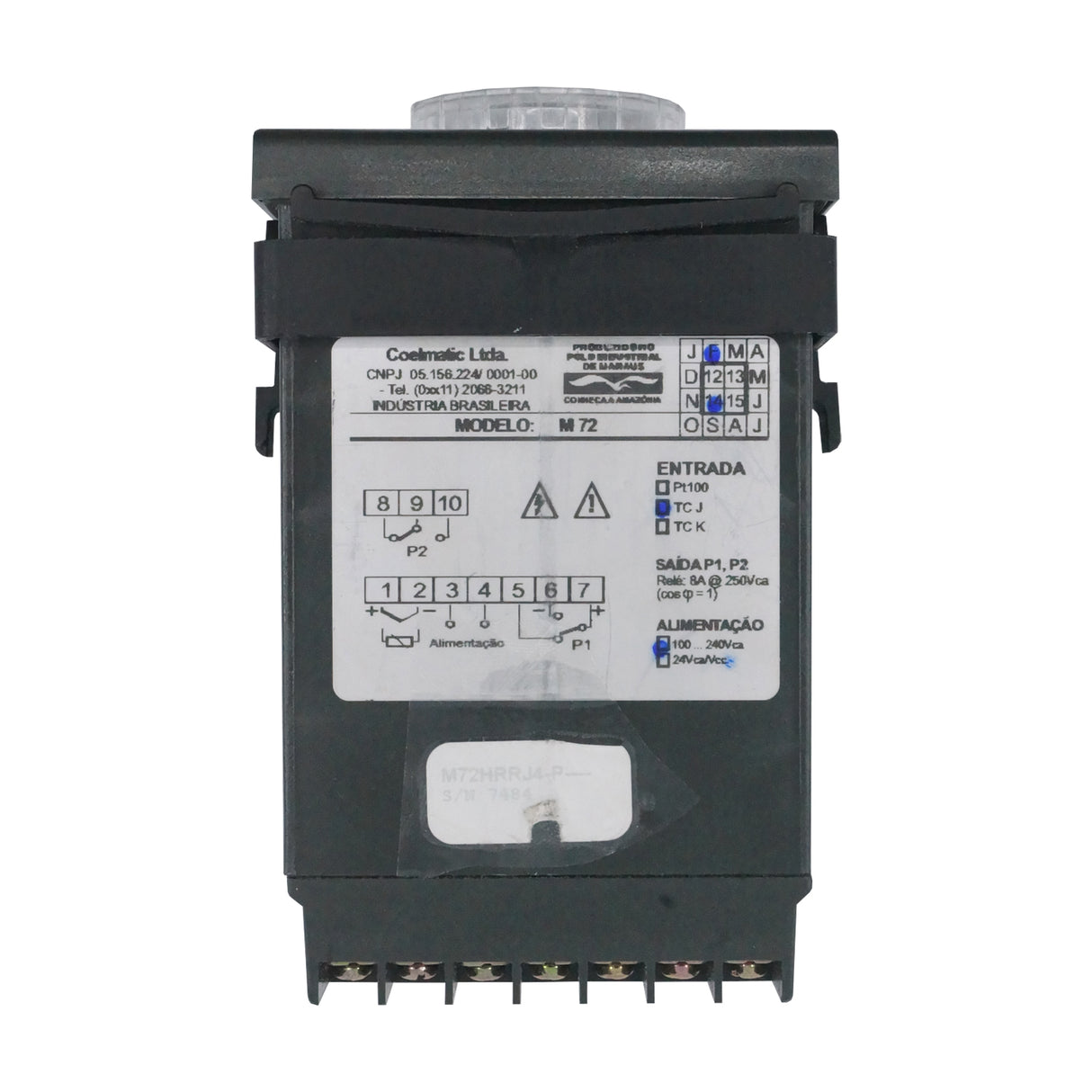 M72HRRJ4-P - Coel - Control de temperatura analogo 72x72MM Rango 50-450°c