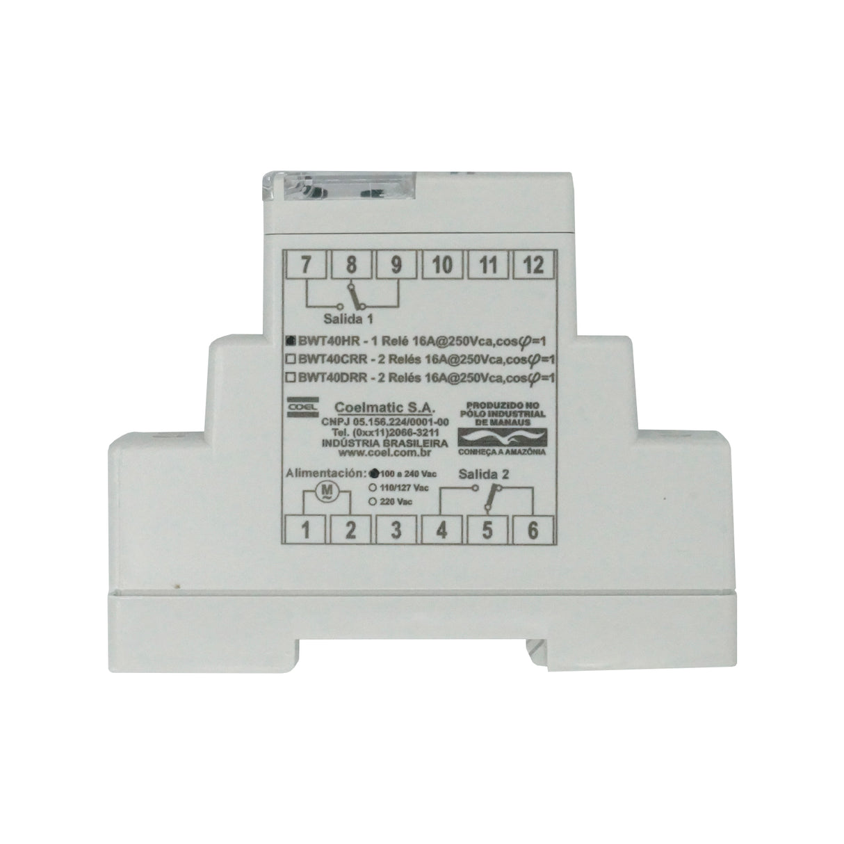 BWT40HR - Coel - Interruptor de horario bateria recargable