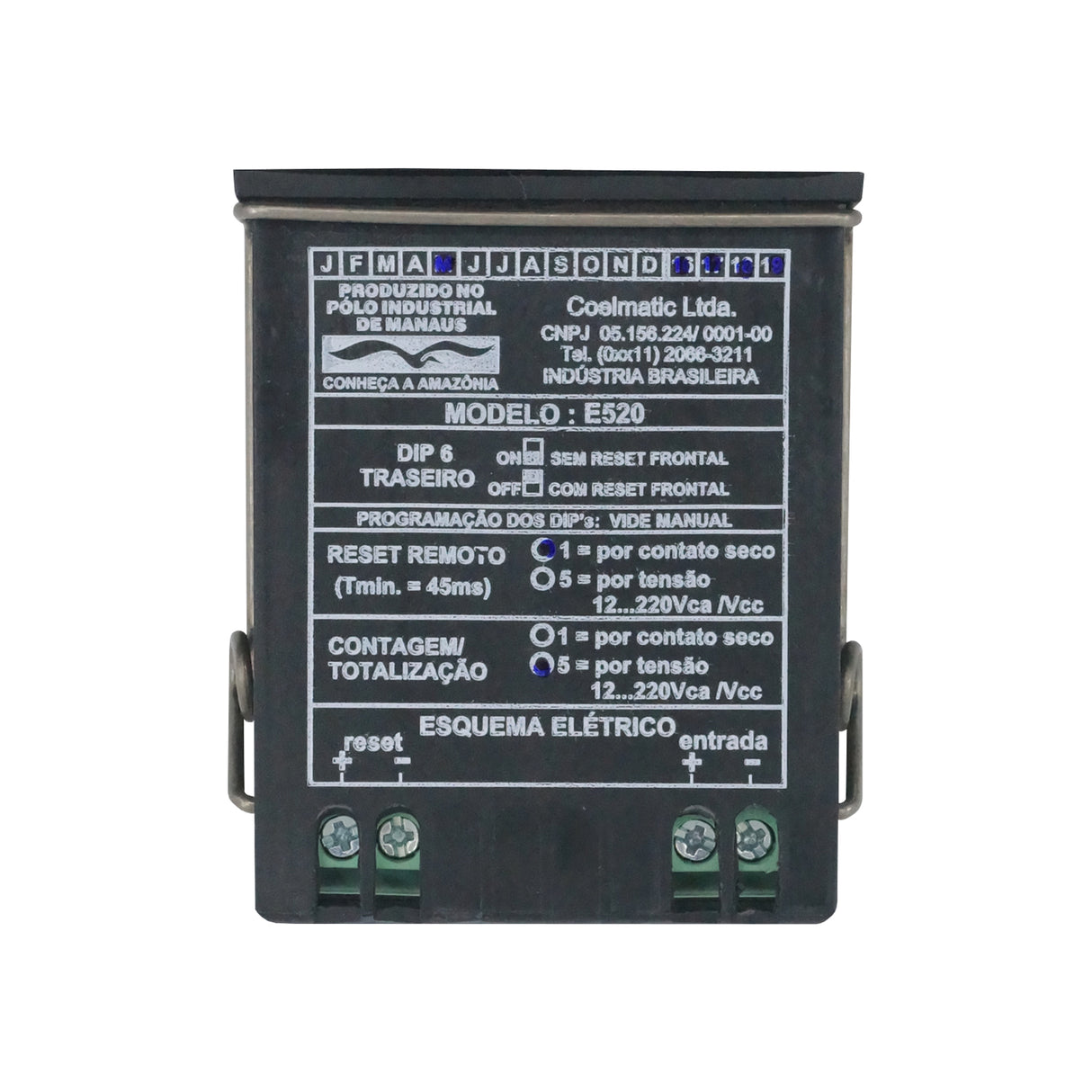 E520-15 - Coel - Contador totalizador de pulsos por tensión