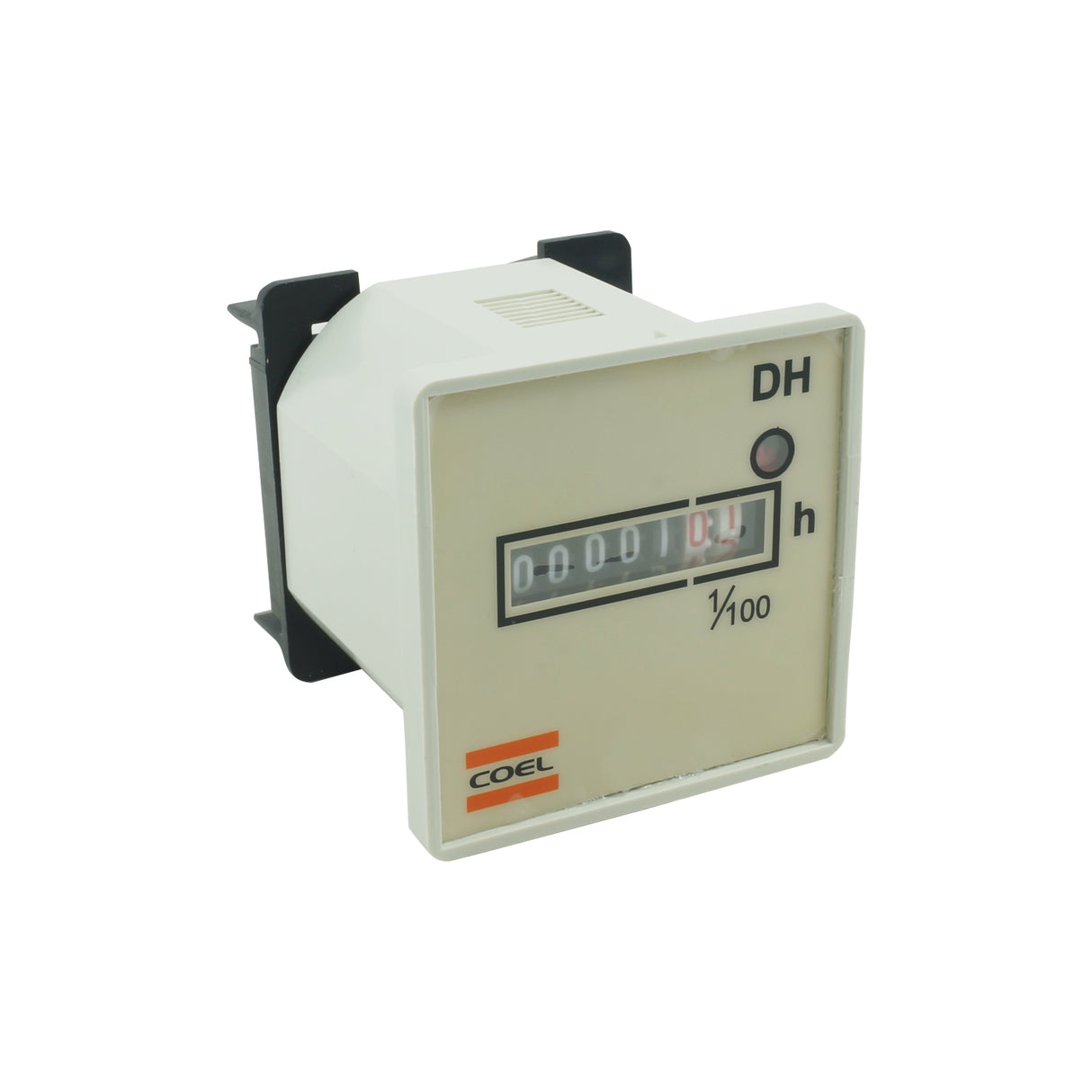 DHF1/100 - Coel - Horometro totalizador de horas 110 Vac Montaje Riel Din