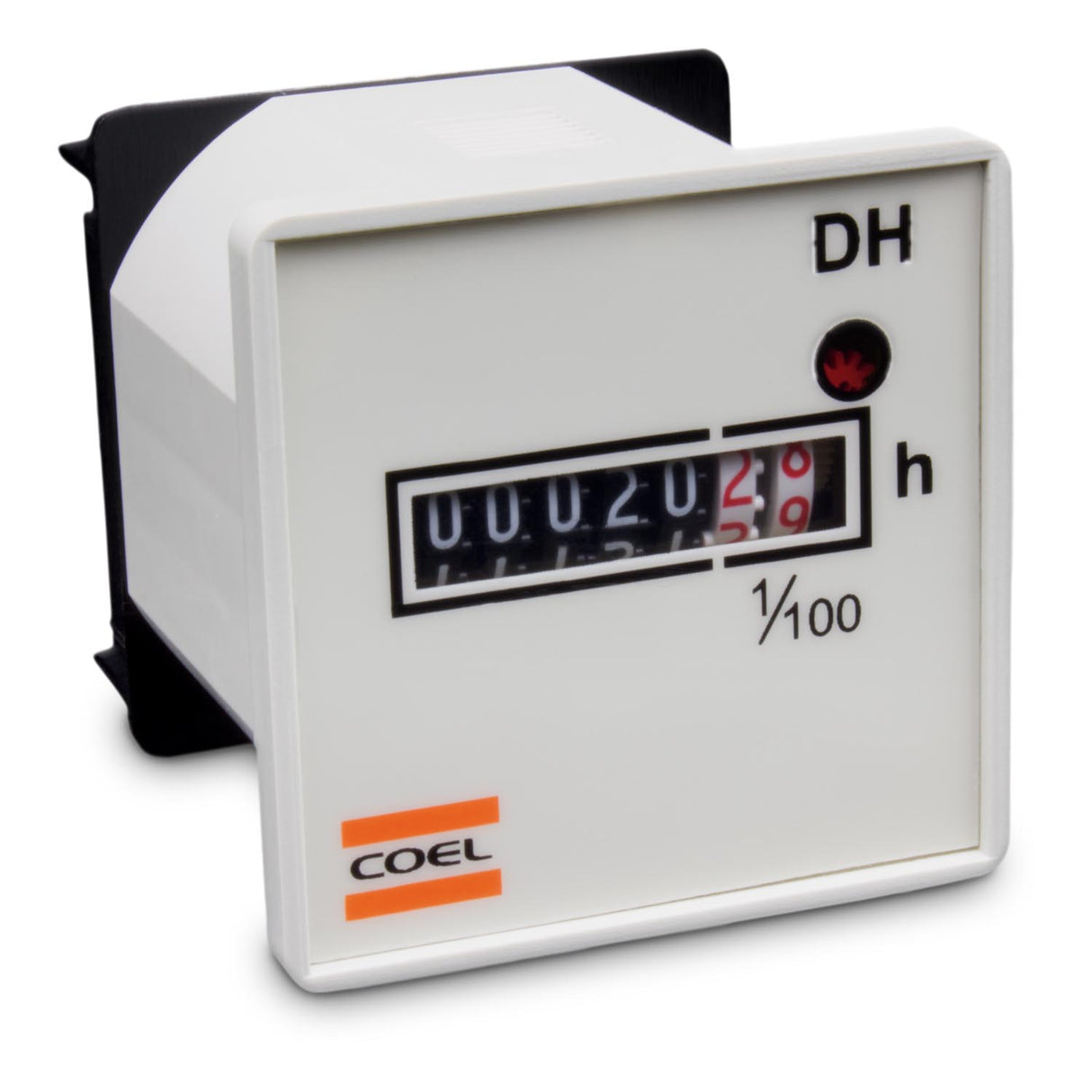DHF1/220 - Coel - Horometro Totalizador de horas 220V Montaje RIEL DIN