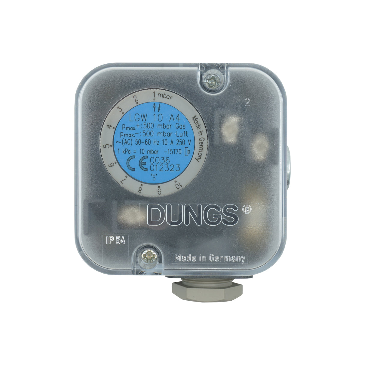 LGW-10-A4 - Dungs - Switch de presión para aire 1-10Mb