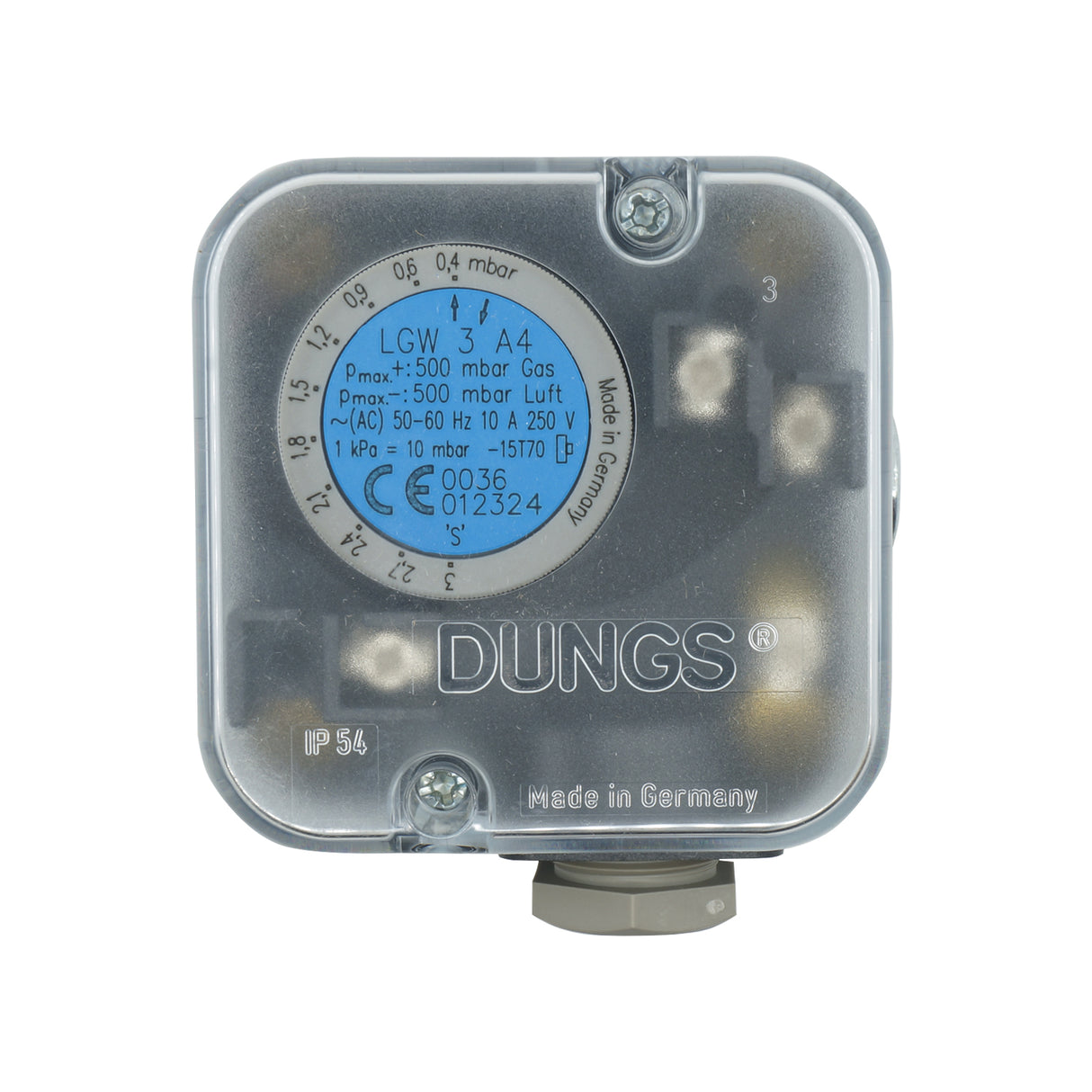 LGW-3A-4 - Dungs - Switch de presión para aire 0.4-3Mb