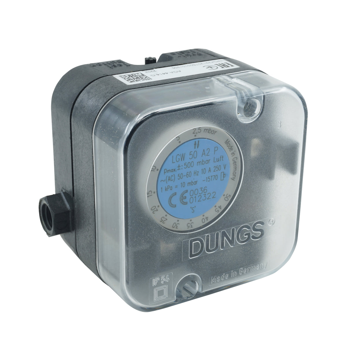 LGW-50-A2P - Dungs - Switch de presión para aire 2.5-50Mb