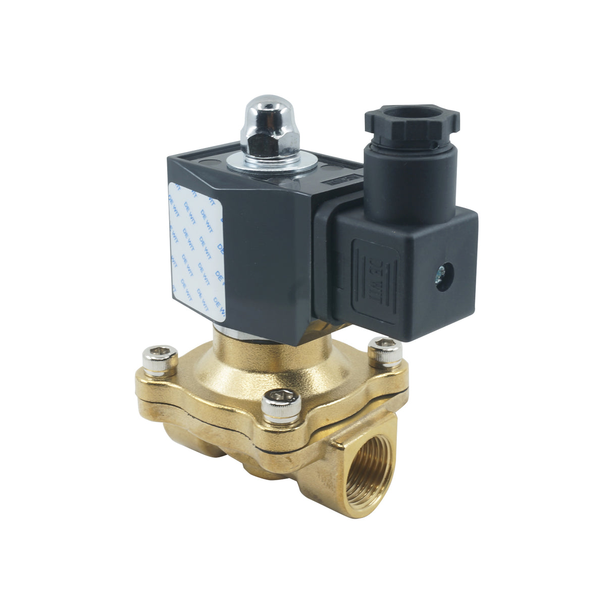 2W-1/2-110V - DeWit - Valvula solenoide para gas 1/2" NPT 110v NC, 0-150psi bronce
