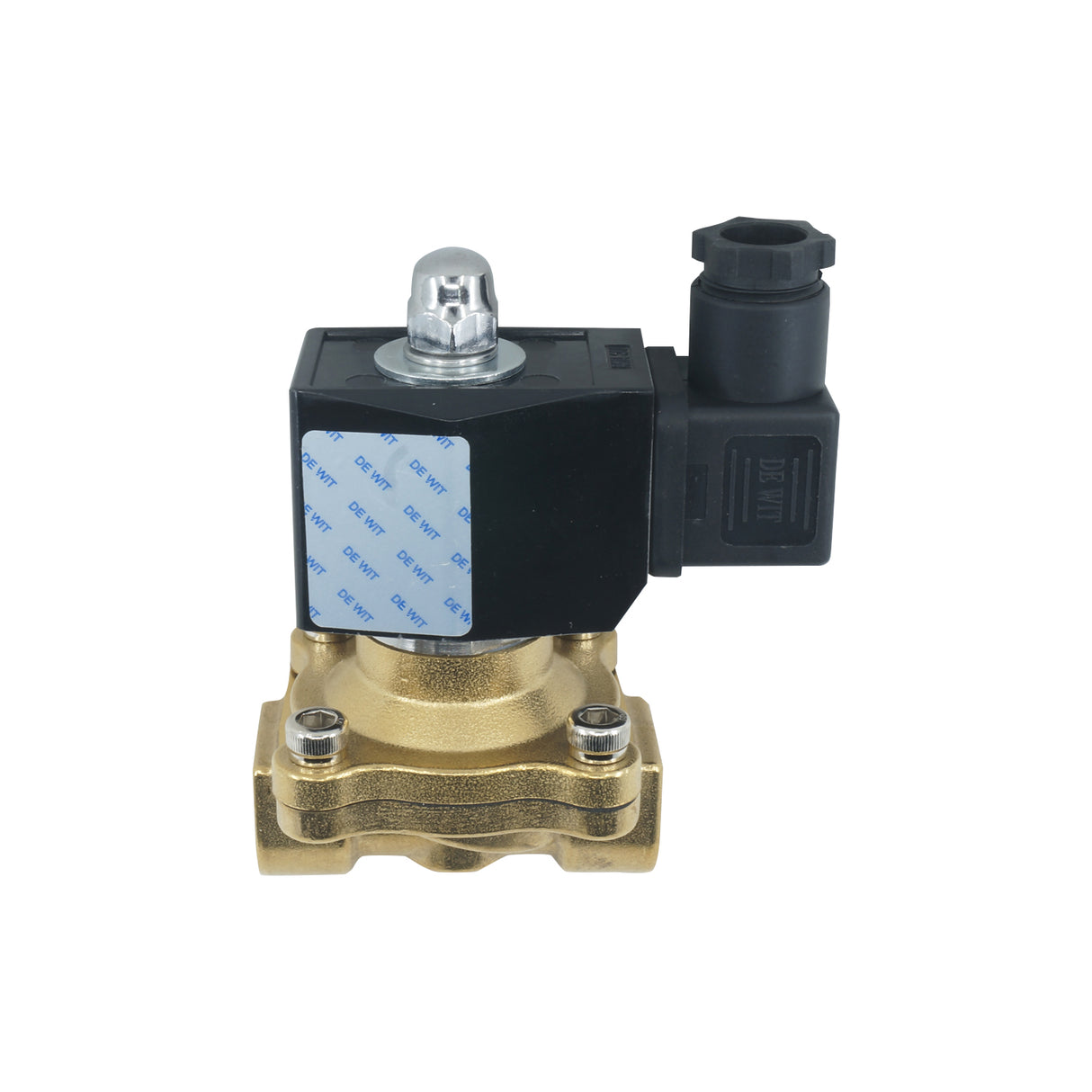 2W-1/2-110V - DeWit - Valvula solenoide para gas 1/2" NPT 110v NC, 0-150psi bronce