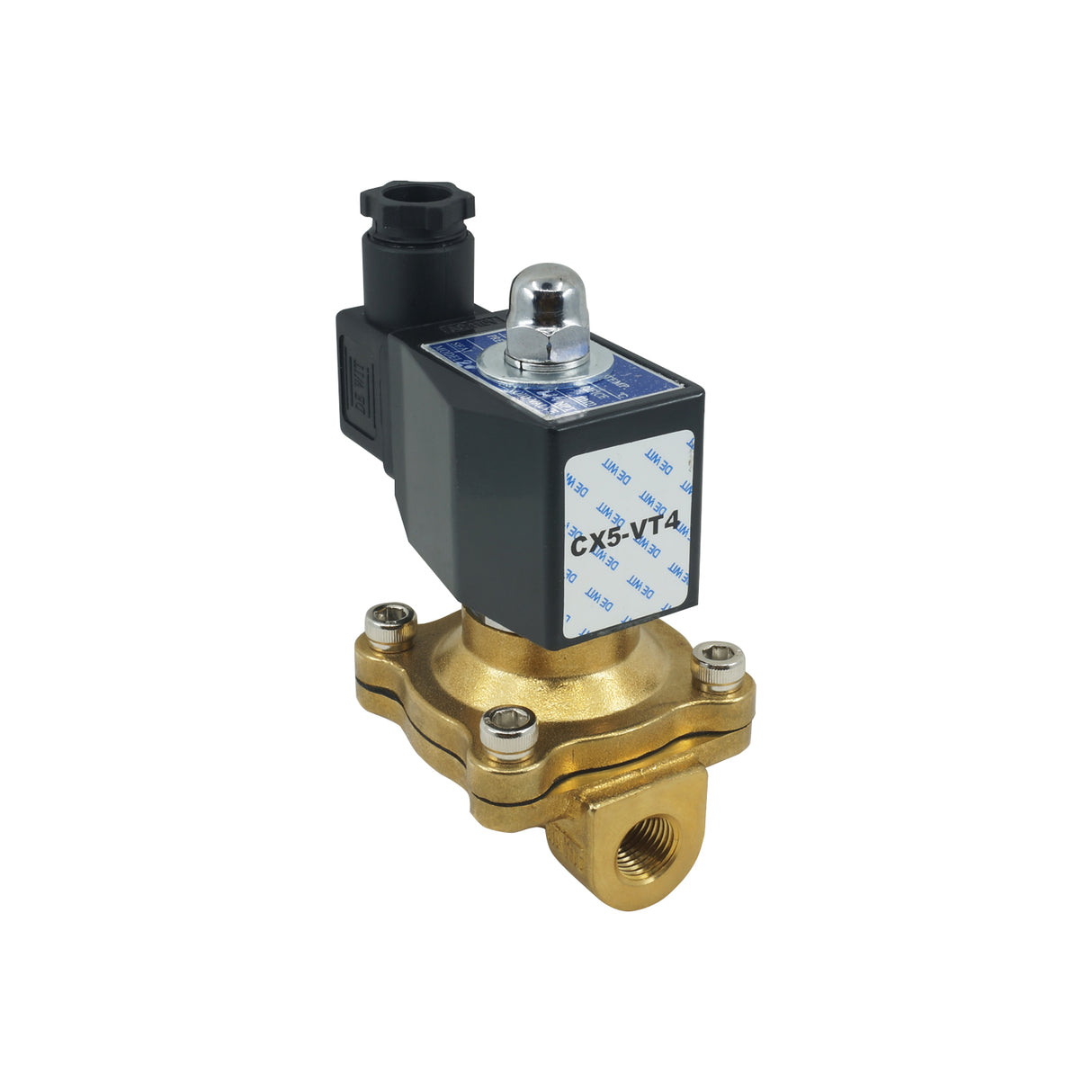 2W-1/4-110V - DeWit - Valvula solenoide para gas 1/4" NPT 110v NC, 0-150psi bronce