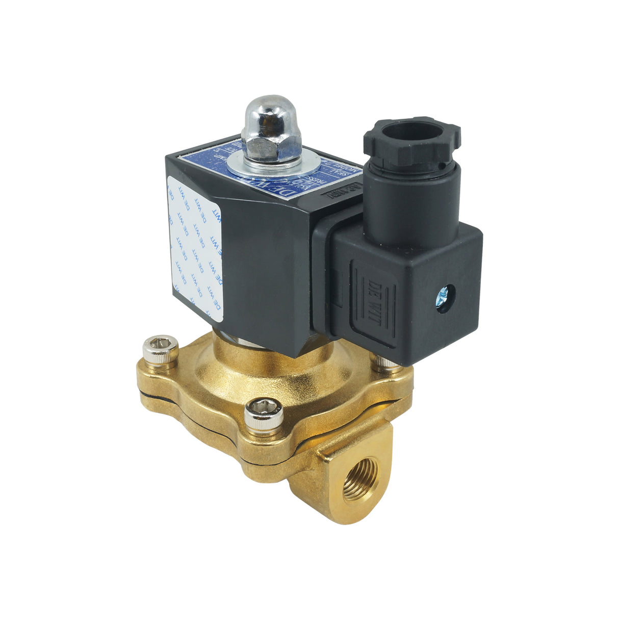 2W-1/4-110V - DeWit - Valvula solenoide para gas 1/4" NPT 110v NC, 0-150psi bronce