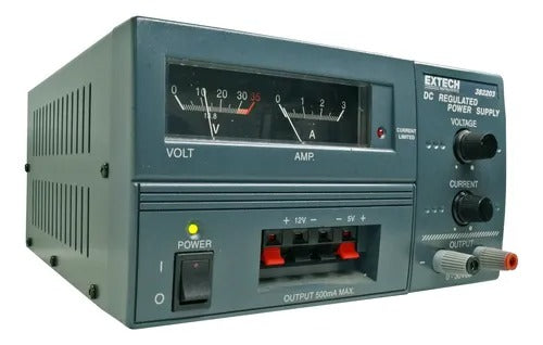 382203 - Extech - Fuente De Alimentación Eléctrica De Cc. Analógica 30v/3a