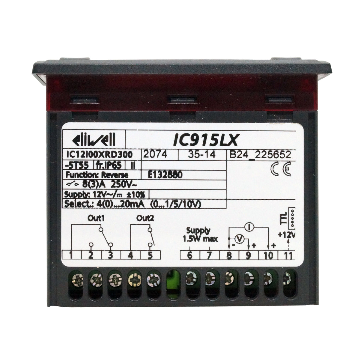 IC12100XRD300 - Eliwell - Termostato electrónico 75x32 12-24V