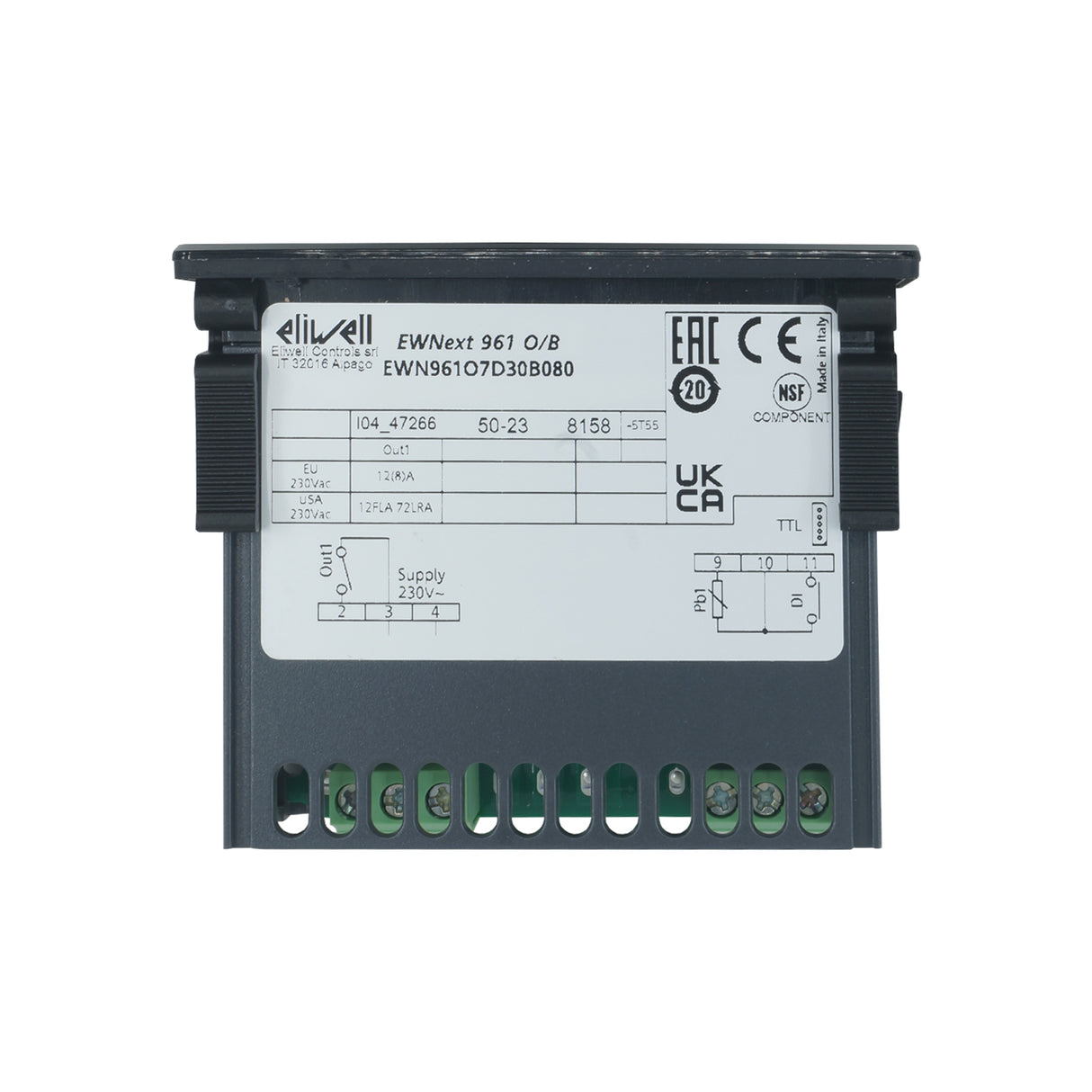 EL-1065 - Eliwell -EWNext 961 O NTC 2Hp 230Vac BUZ AIR -HC