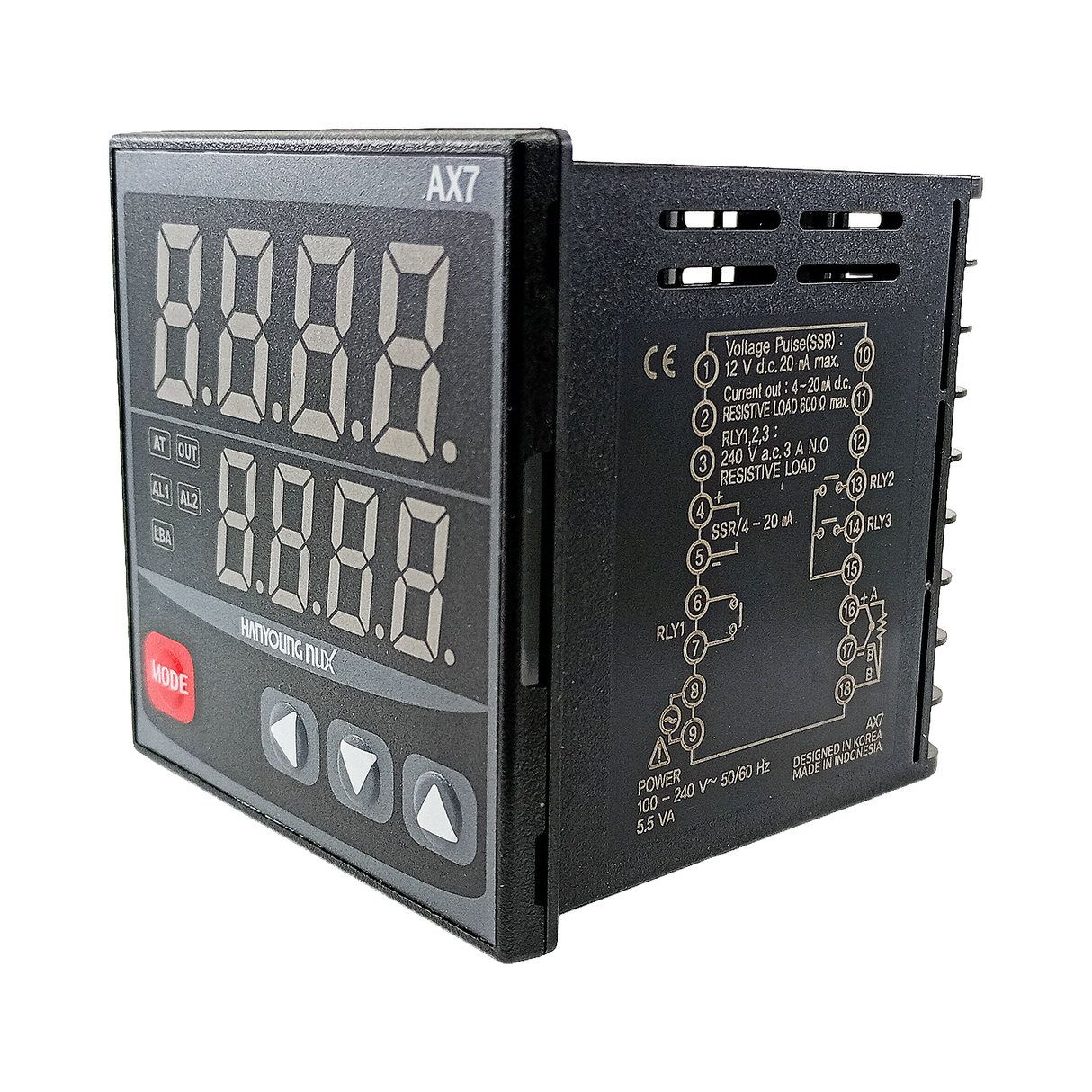 AX7-1A - Hanyoung - Control de temperatura digital 72x72