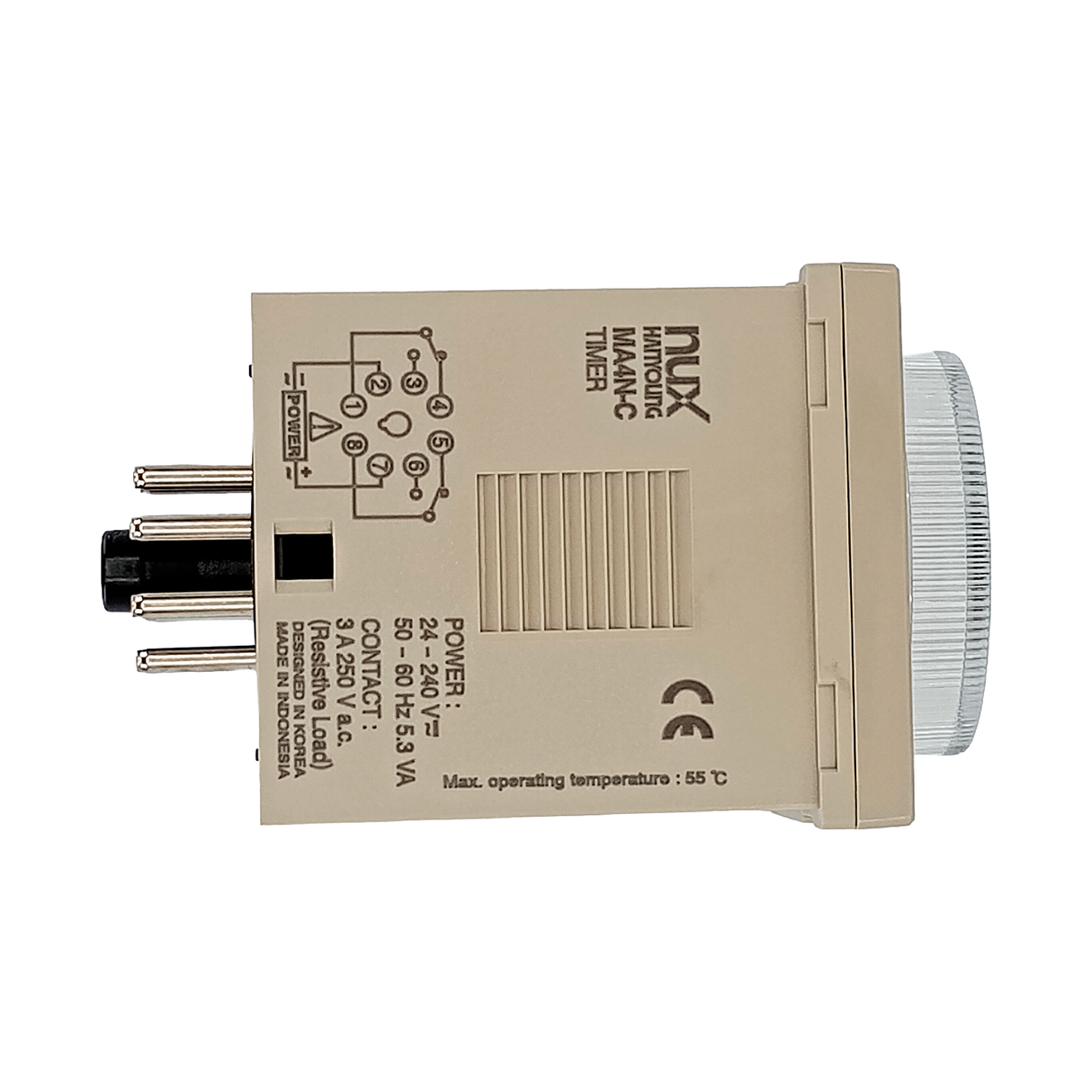 MA4N-C - Hanyoung - Timer análogo 1/16 din