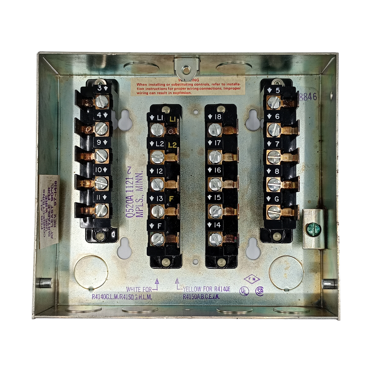 Q520A - Honeywell - Sub base para R4150