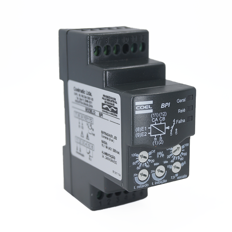 BPI - Coel - Monitor Corriente Monofasico 5, 7.5 y10 Amps; alim 24 a 240 VCC/VCA