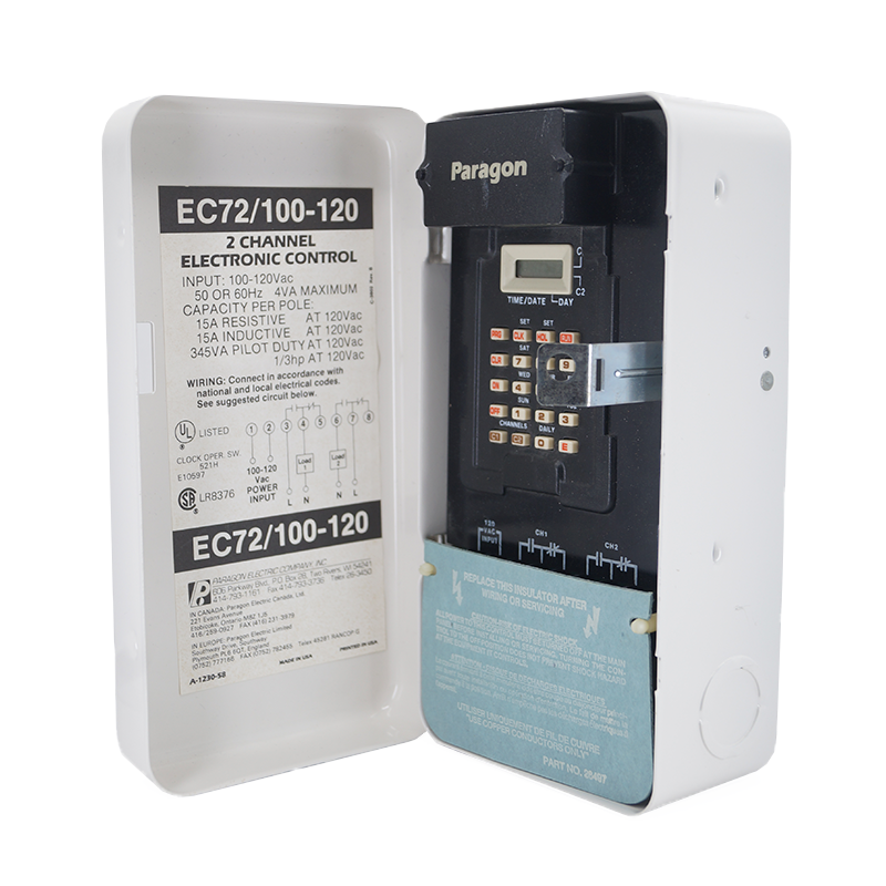 EC72/120 - Paragon - Timer 100-120VAC 50/60HZ 7 dias