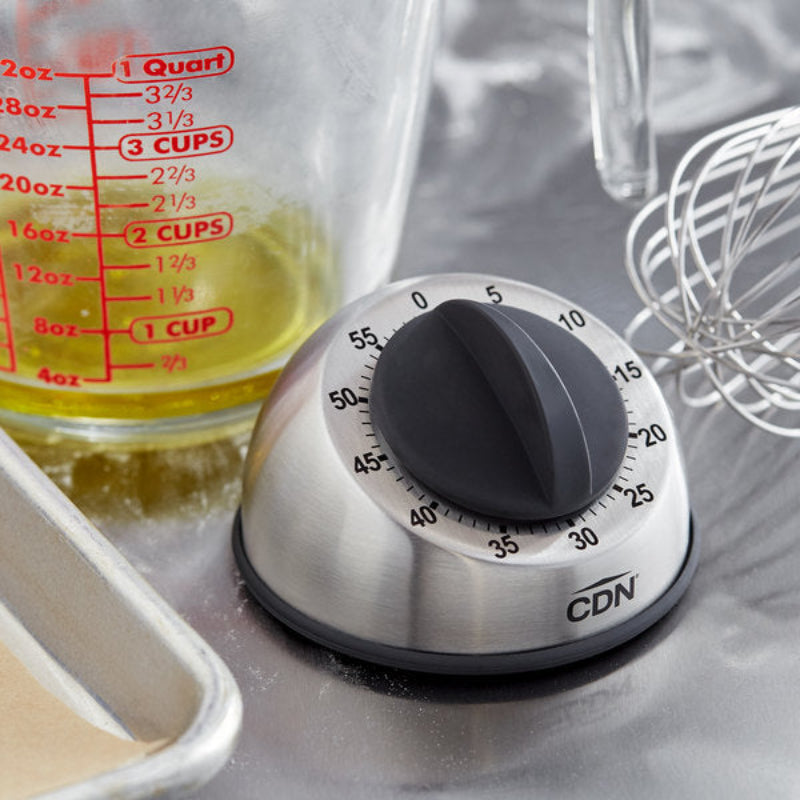 MT1 - CDN - Temporizador Cocina Cuerda 1 Hr en minutos acero inox