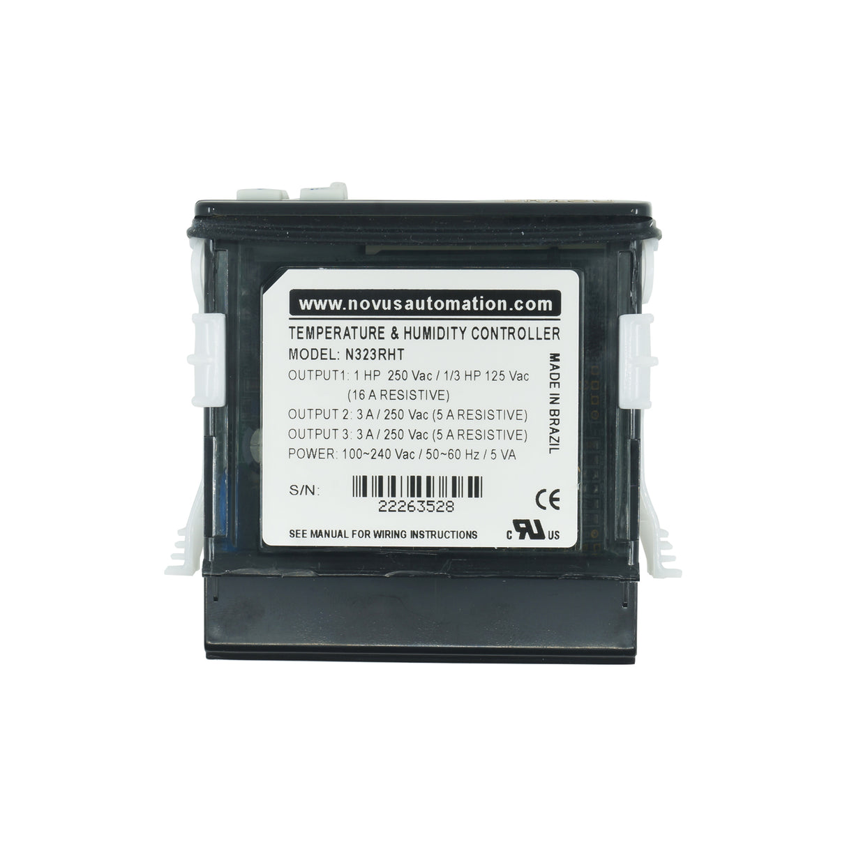 N323 RHT - Novus - Control de temperatura 80323h6031