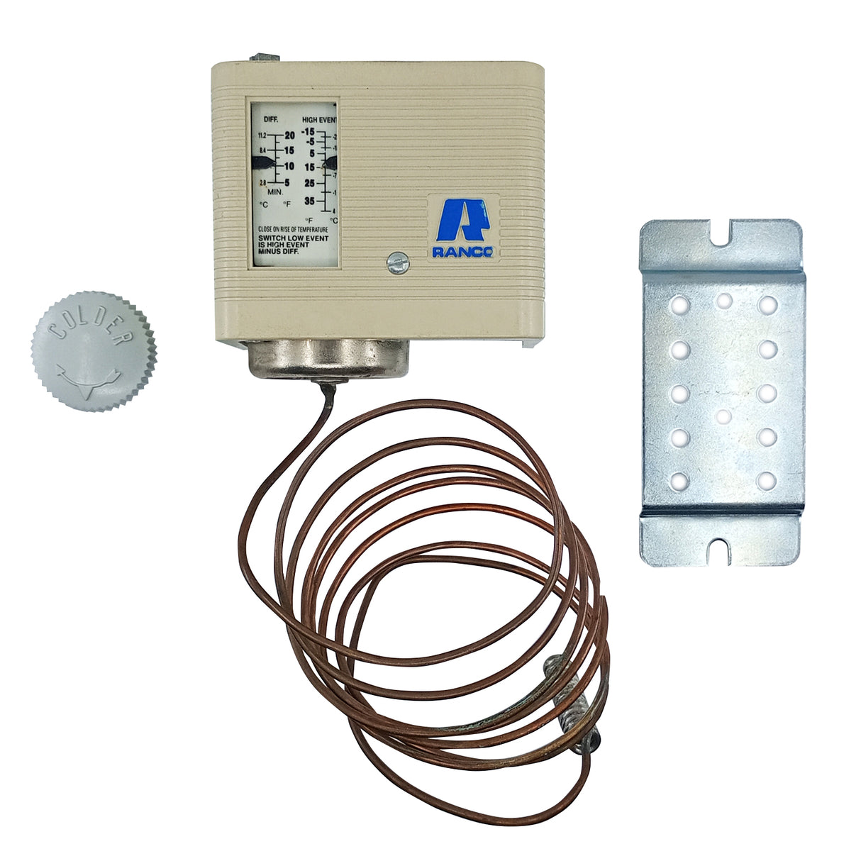 O10-1408 - Ranco - Control de refrigeración con capilar de bulbo remoto de 72 (-15 a 40 F)