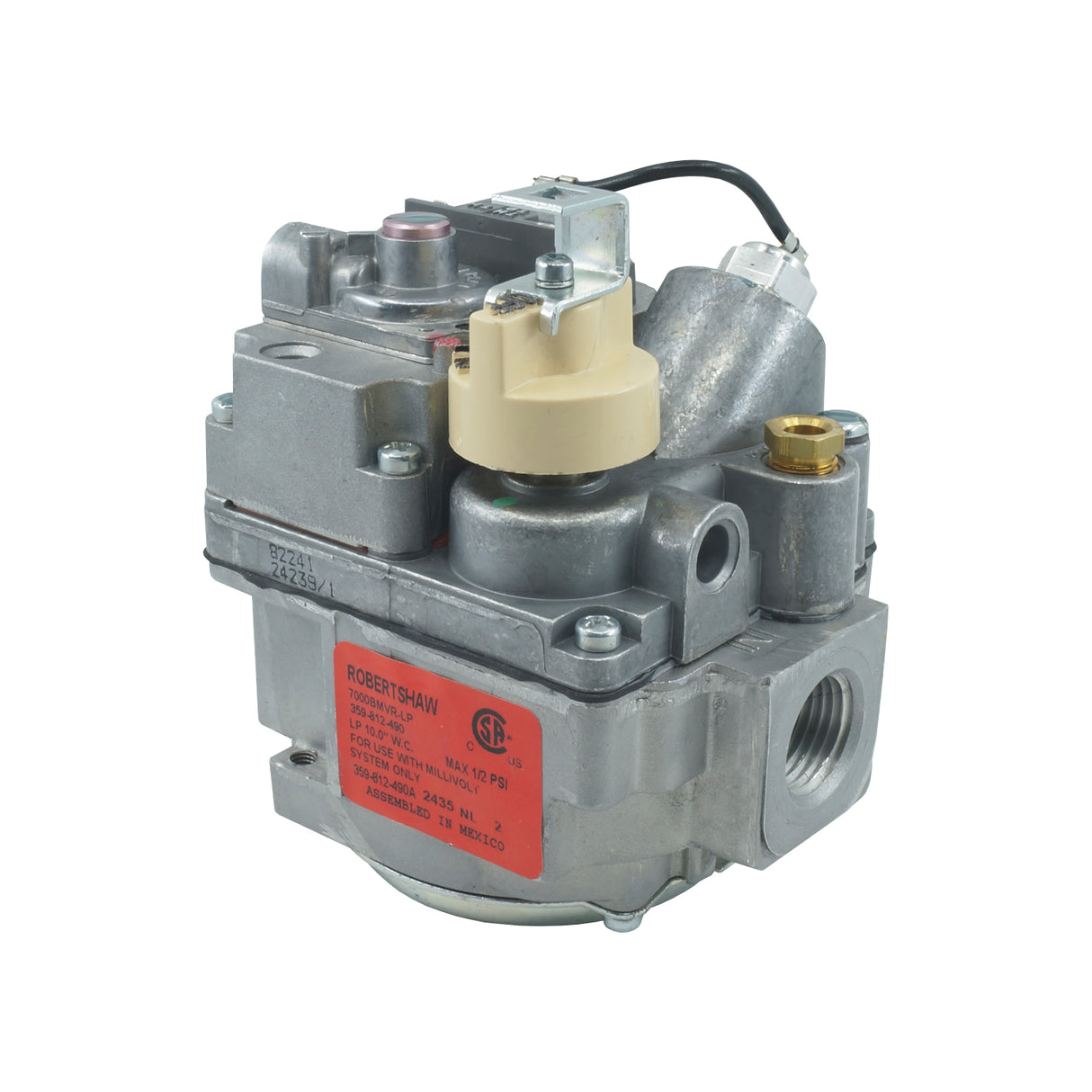 7000BMVR-LP - Robertshaw - Válvula Milivolts para Freidora gas LP conexión 1/2” Npt