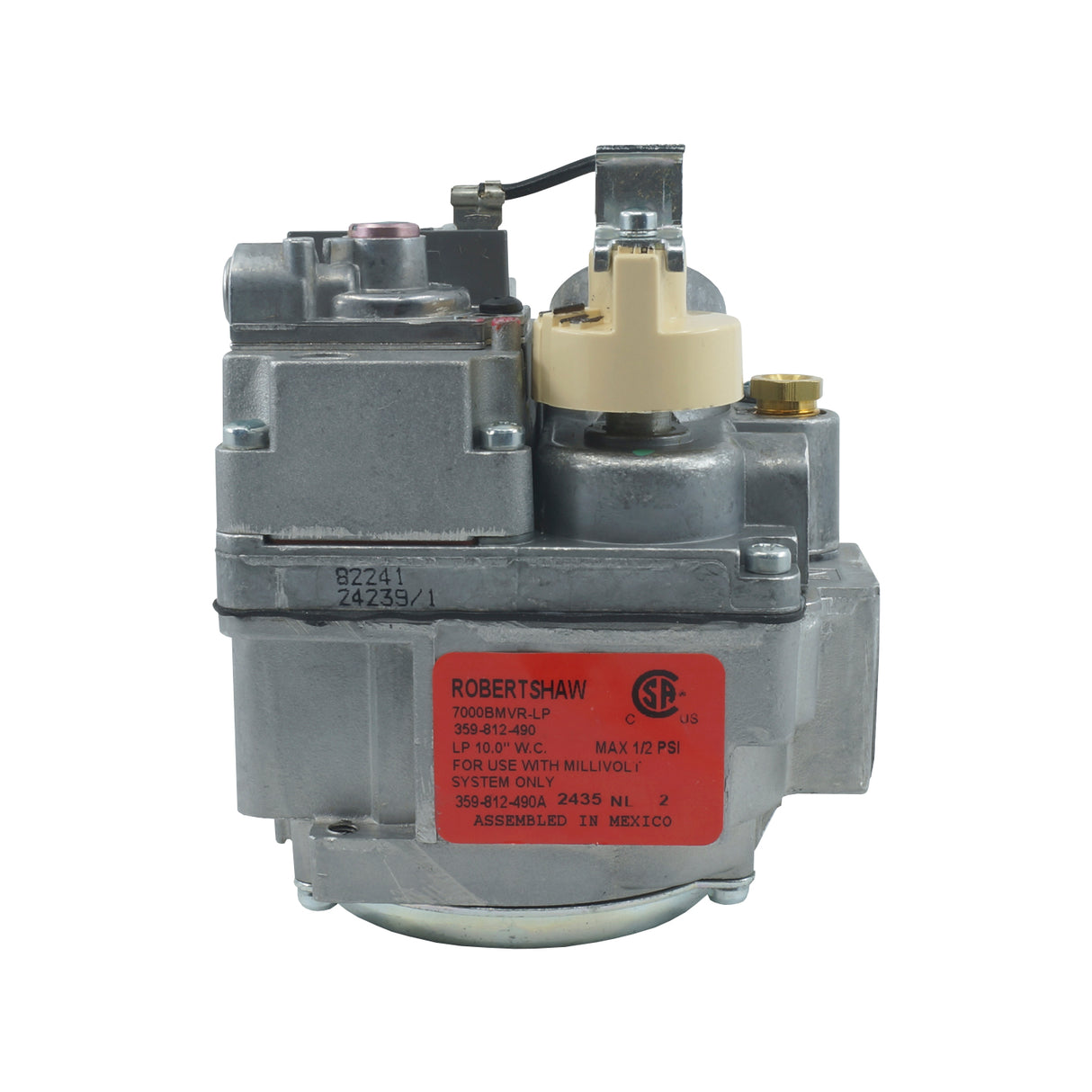 7000BMVR-LP - Robertshaw - Válvula Milivolts para Freidora gas LP conexión 1/2” Npt