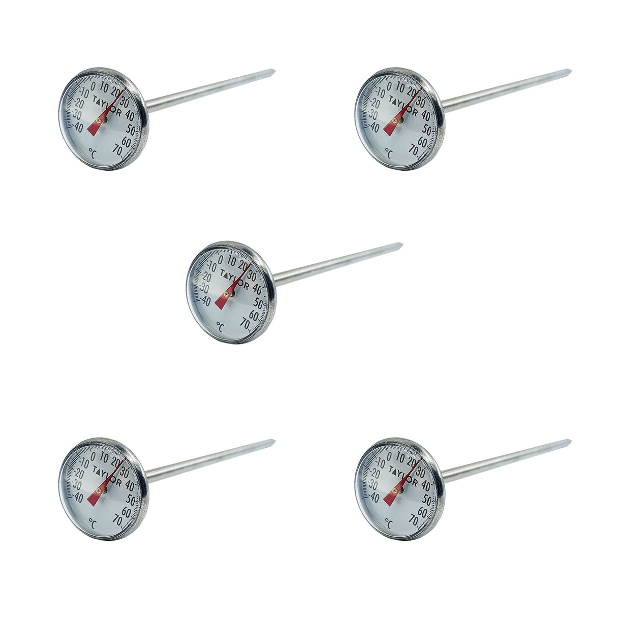 TR-2001 - Taylor - Kit de 5 termómetros bimetálicos 6065N rango -40 a 70°C