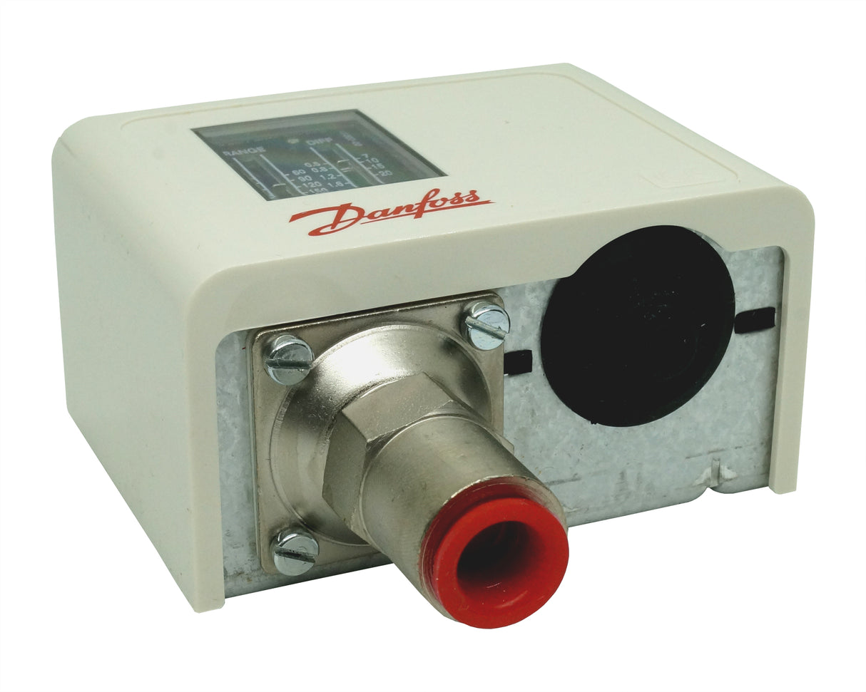060-500366 - Danfoss - Switch de presion KPI36 conexión 1/4" NPT, rango 58 a 171psi, Aire, Aceite, Agua