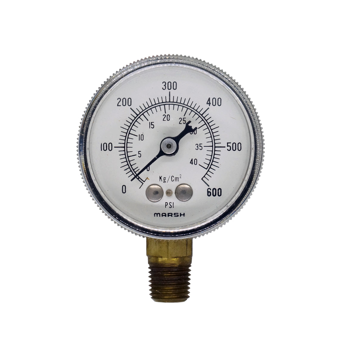 Manómetro - Marsh - 2.5" Rango 0-600Psi conexión 1/4 npt inf