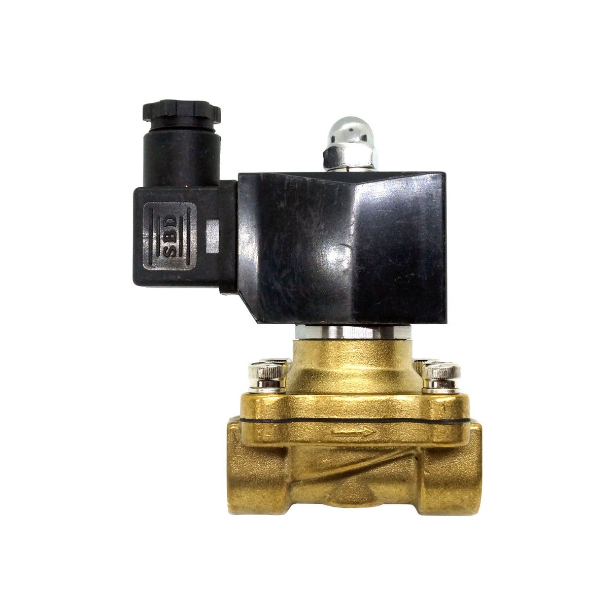 2W-1/4-220V - DeWit - Valvula solenoide para gas 1/4" NPT 110v NC, 0-150psi bronce