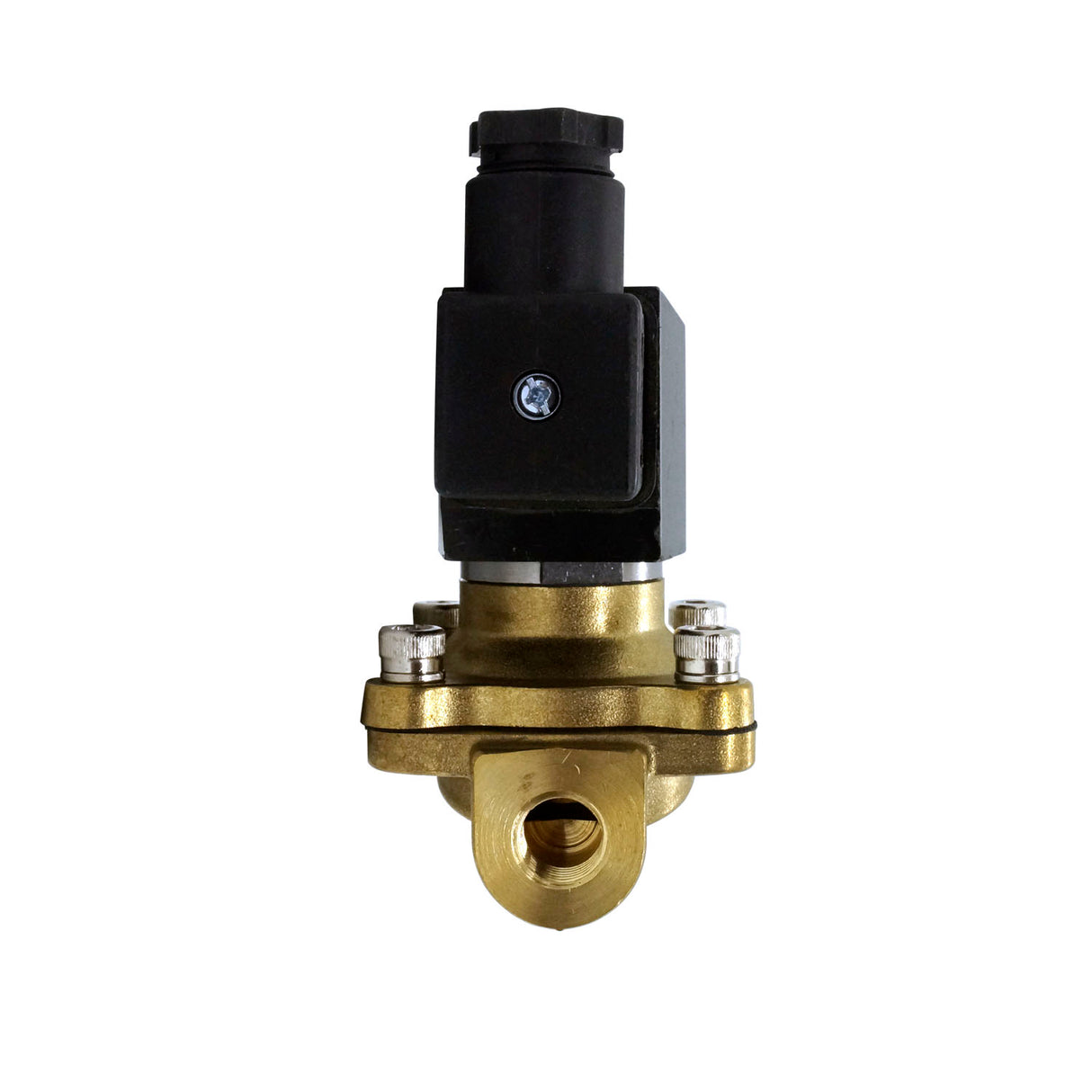 2W-1/4-220V - DeWit - Valvula solenoide para gas 1/4" NPT 110v NC, 0-150psi bronce
