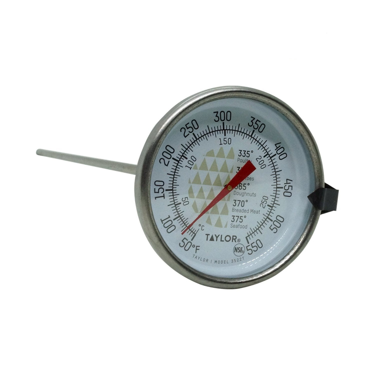 3522 - Taylor - Termómetro freidora 12" largo rango 10 a 285°c