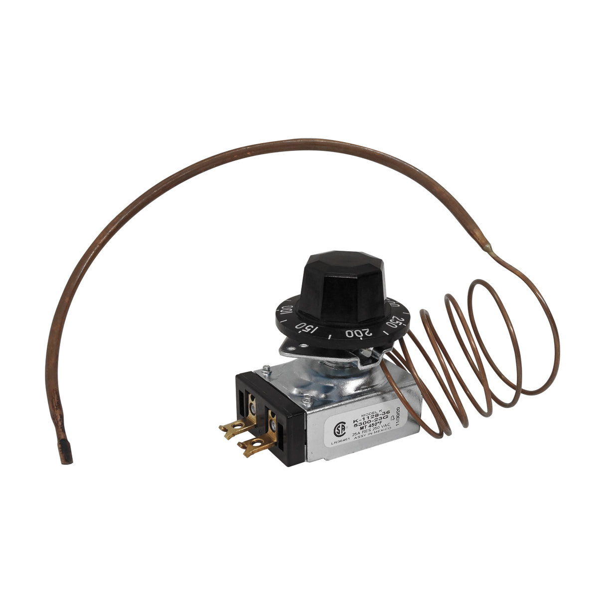 5300-237 - Robertshaw - Termostato SPST Mod. K-922-36 100-450°f bulbo curveado