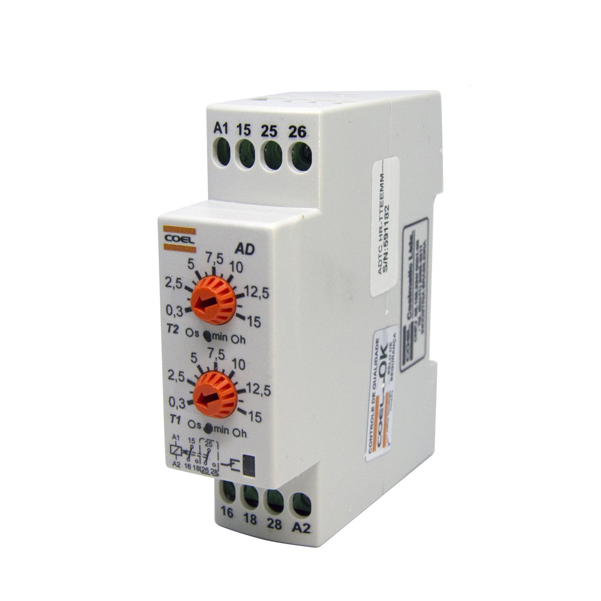 AD-HEM-P - Coel - Temporizador ciclico tiempos independientes T=15Min