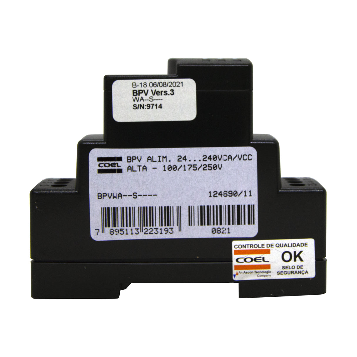 BPVWA - Coel - Protector de fase monofásico O bifásico 100/170/250Vca