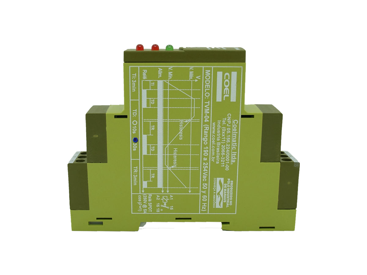TVM-04 - Coel - Protector fase monofásico de 190 a 254