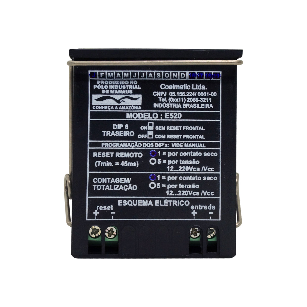 E520/55 - Coel - Contador totalizador de impulsos