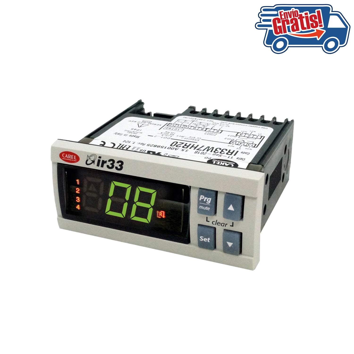 IR33Z7HR20 - Carel - Control de temperatura IR33 montaje en panel