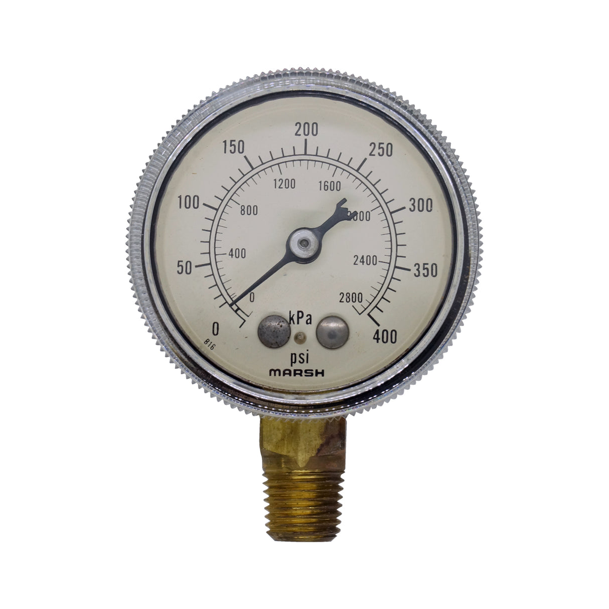 Manómetro - Marsh - 2" Rango 0-400Psi conexión 1/4 npt inf