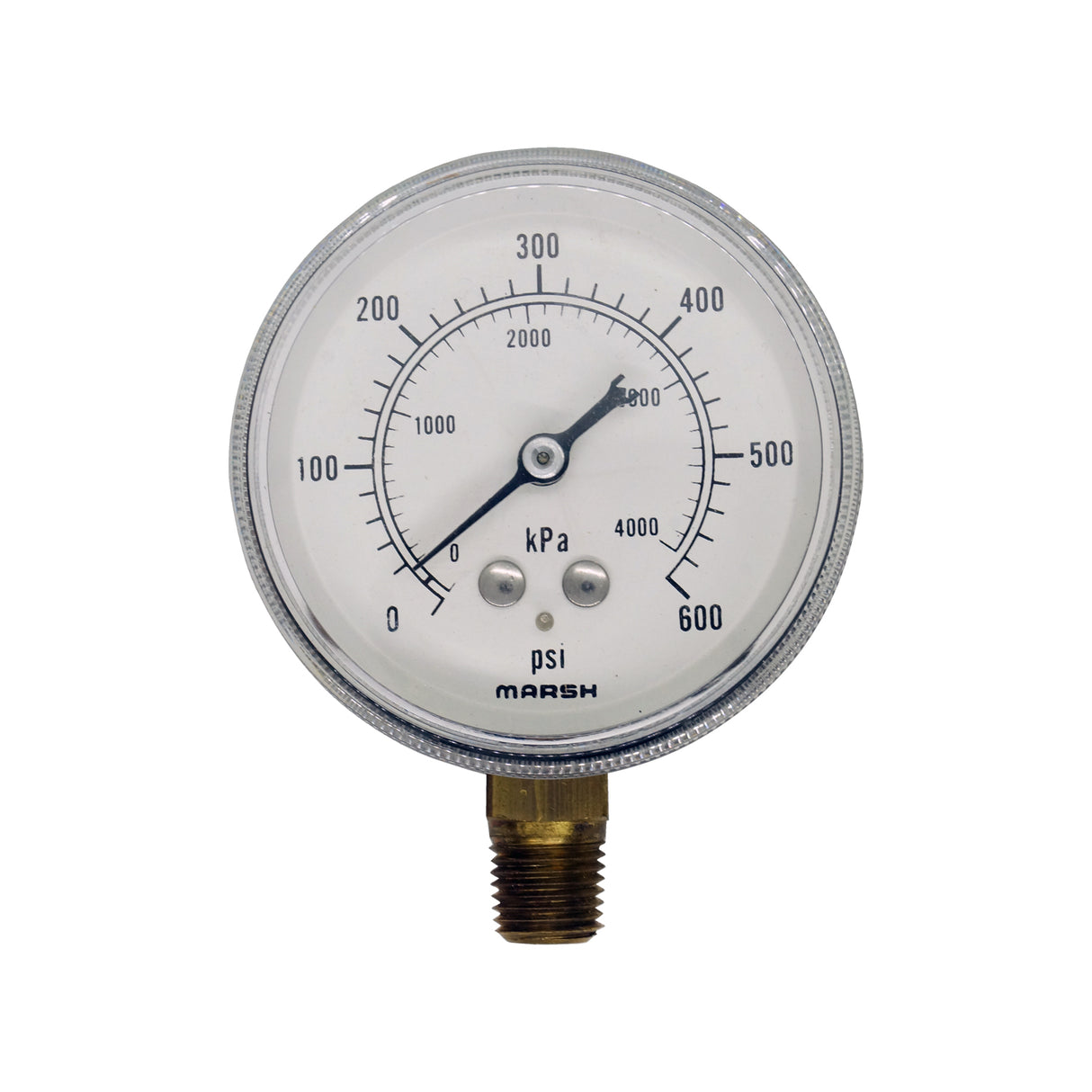 Manómetro - Marsh - 2.5" Rango 400Psi conexión 1/4 npt inf